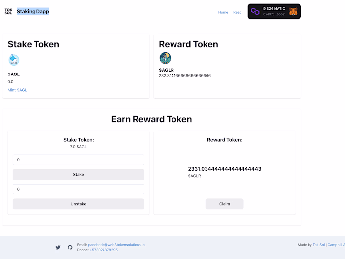 Staking Dapp