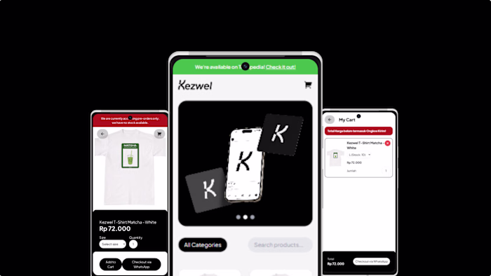 Kezwel Store Website Development