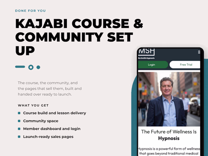 Kajabi Course & Community Setup for Habit Formation Brand
