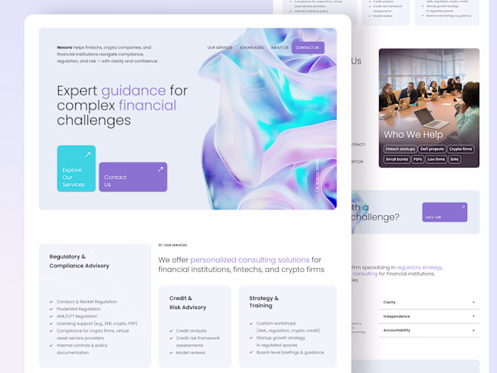 Nexora Landing Page Design