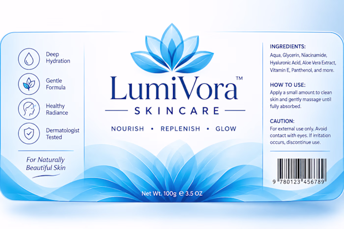 LumiVora Skincare | Premium Packaging
