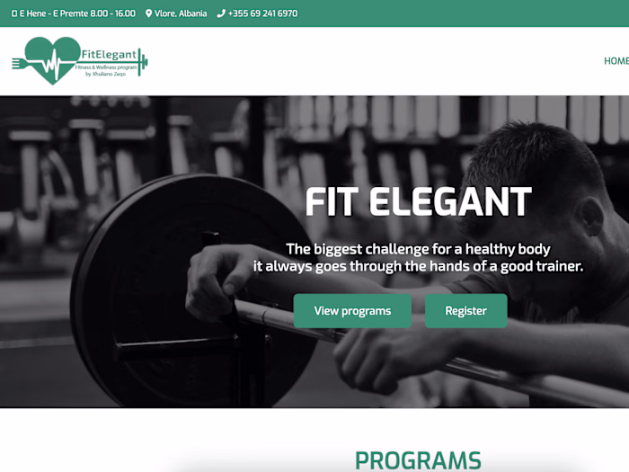 Fit Elegant – Fitness and Wellness program by Xhuliano Zeqo