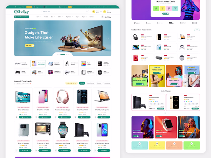 🚀 Sellzy – Multivendor eCommerce Tailwind CSS Template