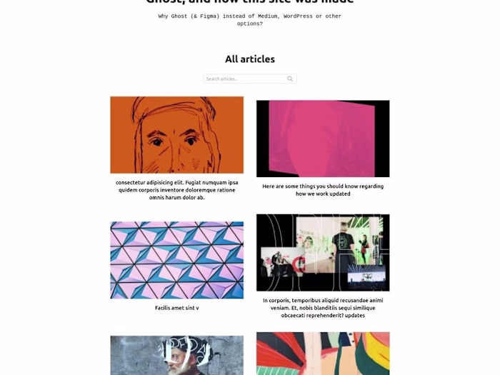 Premium Blog Website