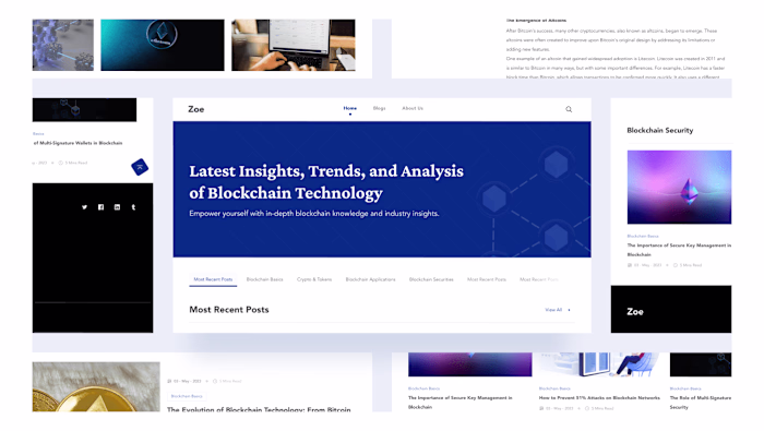 Blockchain Blog Website