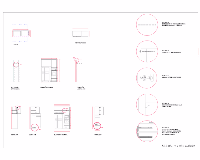 Mobiliario Interior - Vivienda Quillón 2026