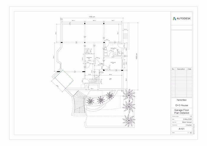 G+3 House Design with basement 