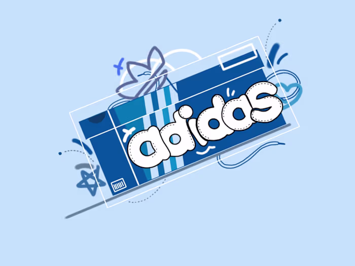 Adidas Branded Logo Illustration
