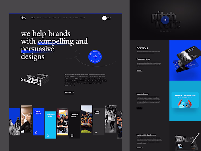 Website Redesign for Pitchworx Agency, India