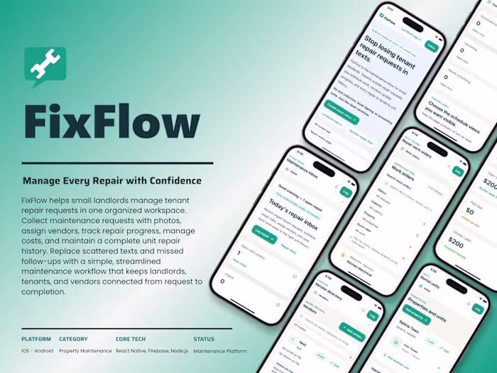 FixFlow | ASO & App Launch | iOS & Android | Full-Stack Dev.