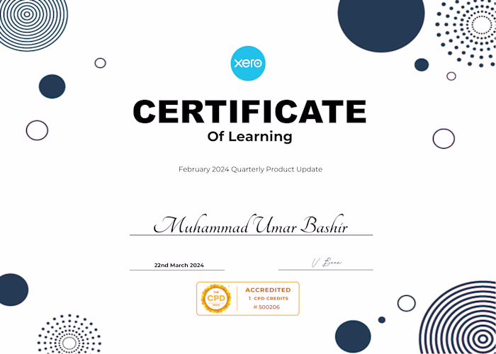 Xero Certified 