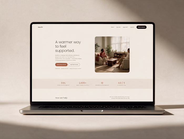 Therapy websites shouldn’t feel cold