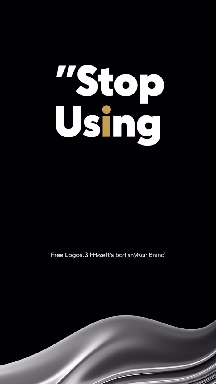 “Stop using free logos” 👀
3