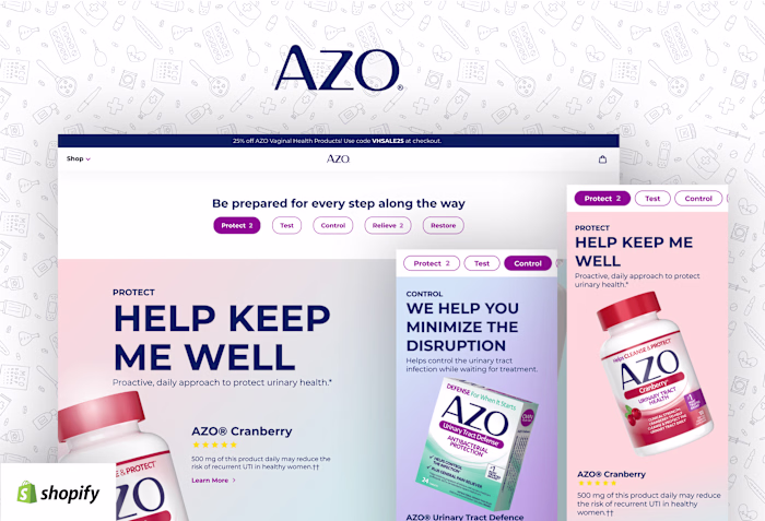 iHealth AZO Supplements Shopify e-Commerce 🇺🇸