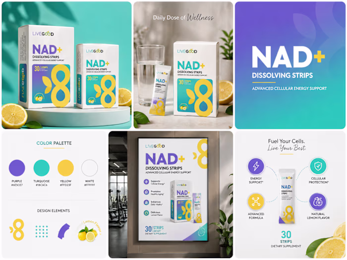NAD+ Dissolving Strips Box Packaging