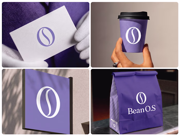 Bean OS — Coffee Shop Logo and Visual Identity