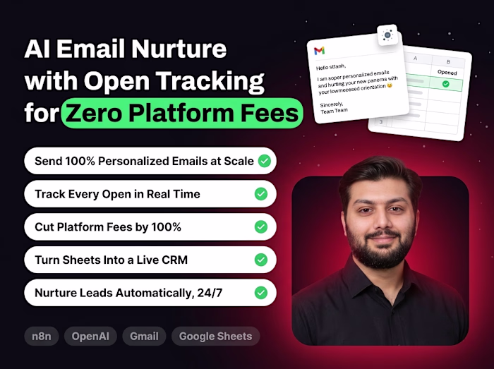 n8n workflow that sends AI-personalized