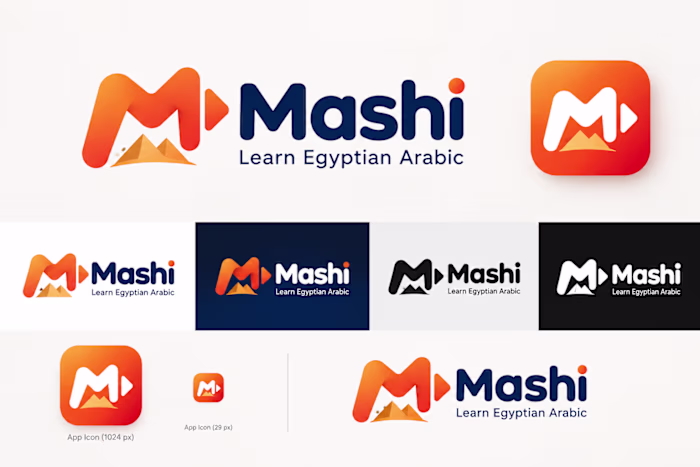 Create a Mashi "Learn Egyptian Arabic" Logo