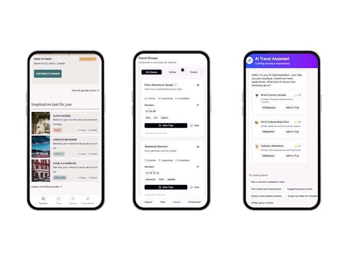 Curio - Group Travel App