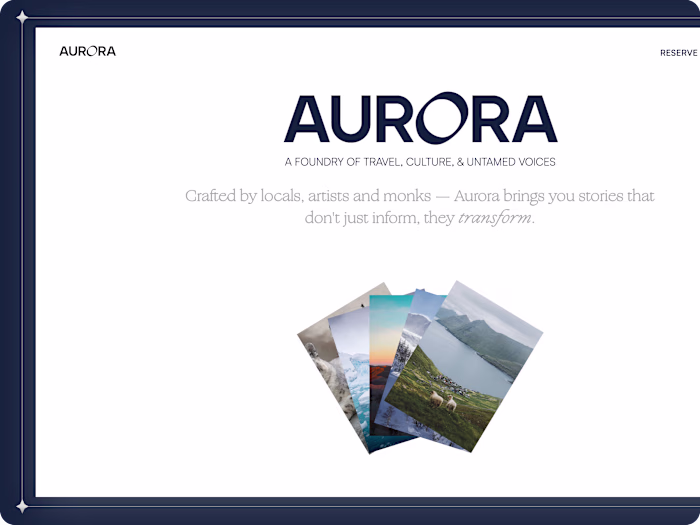 Luxury Website Redesign + Webflow for Aurora Editions