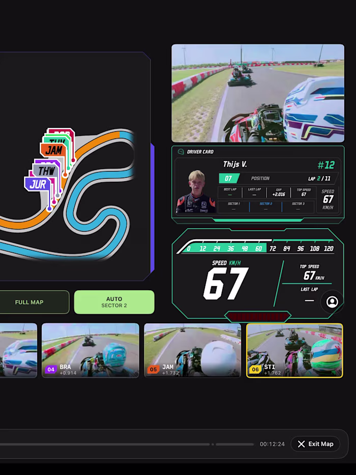 TiledMedia: Live Telemetry Racing Interface
