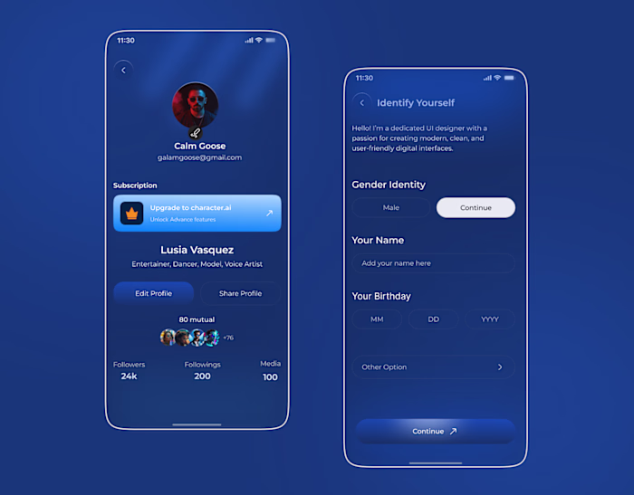 AI Mobile App Design