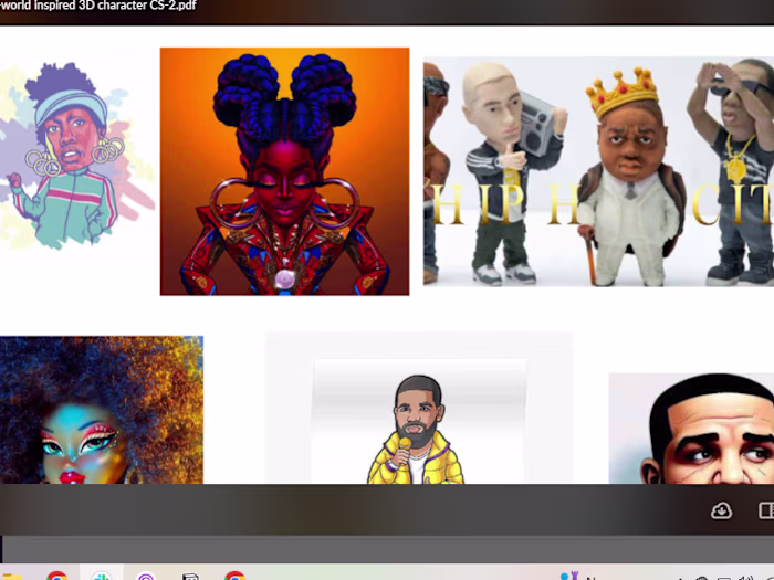 Real-world inspired 3D Characters