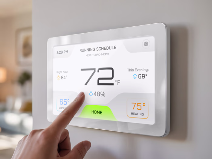 HMI design for smart thermostat