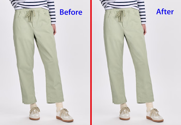 Striped Pants Before & After