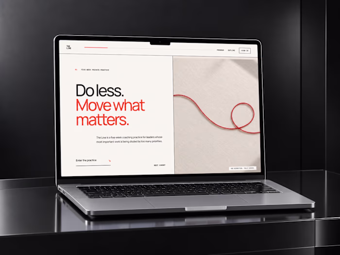 The Line — Minimal Kajabi Coaching Course Theme