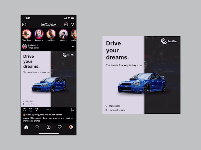 Instagram post creation