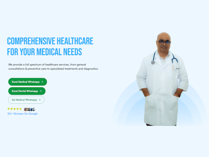 Excel Medical & Dental Website
