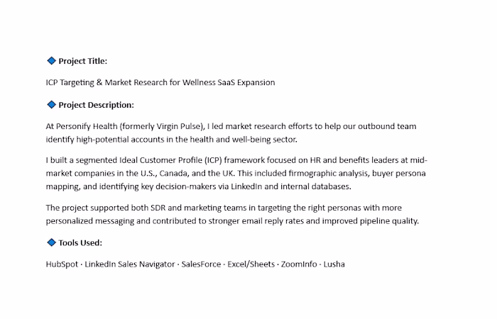 Virgin Pulse Sales