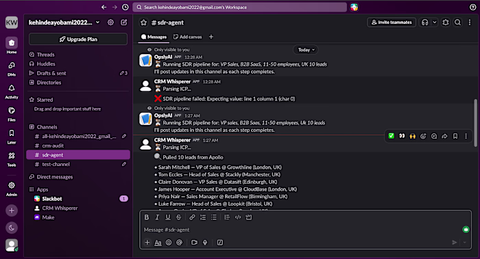 Built an AI agent that
