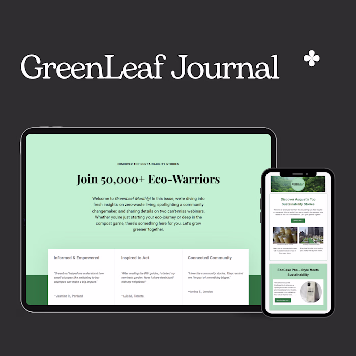 This project is a concept landing page for a sustainability-...