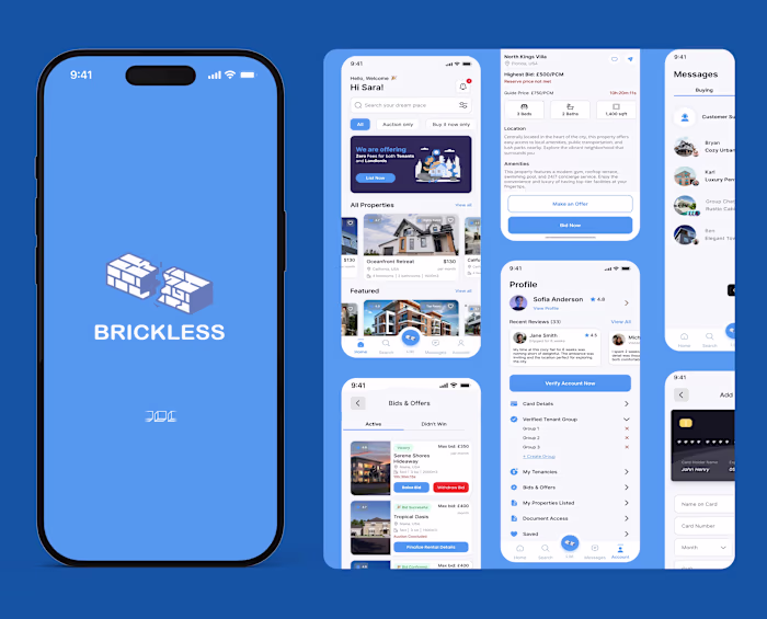 Mobile app development for Brickless App