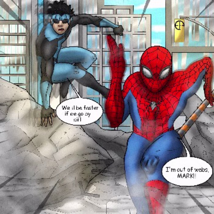 Spiderman Brand New Day and Invicible Fanart.