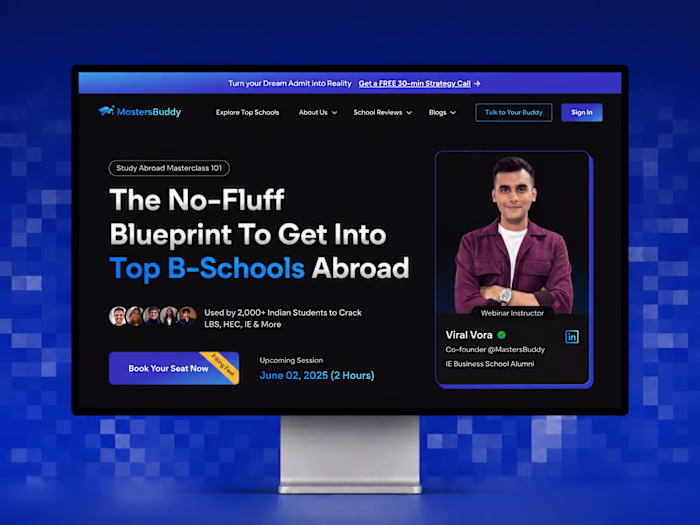 MastersBuddy - Figma Website Design Revamp (v3)