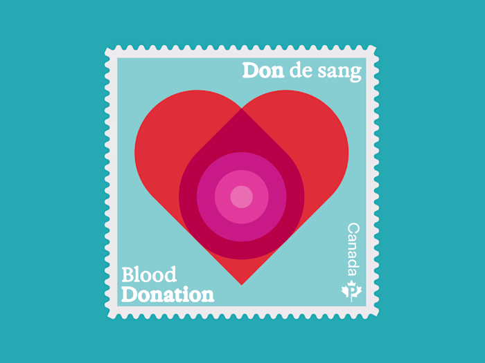 Blood Donor Stamp for Canada Post