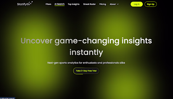 Statifytix — AI Sports Insights for 6,000+ Users