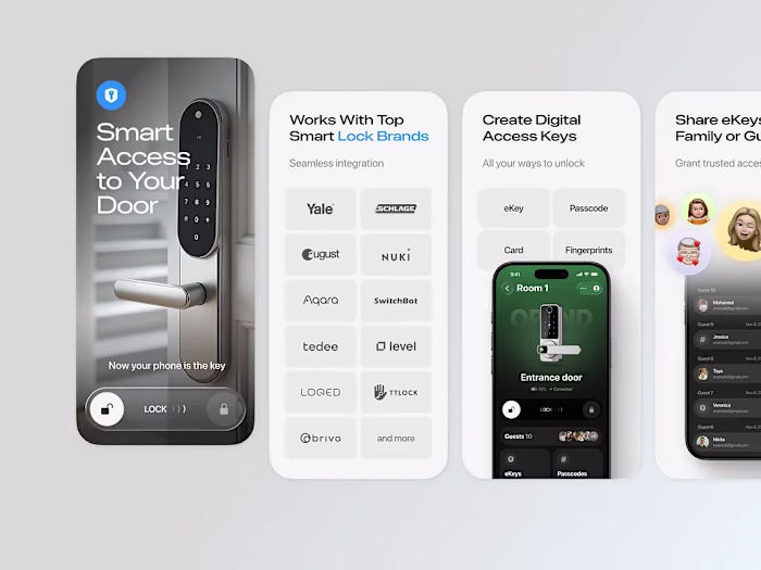 Smart Lock App Screenshots