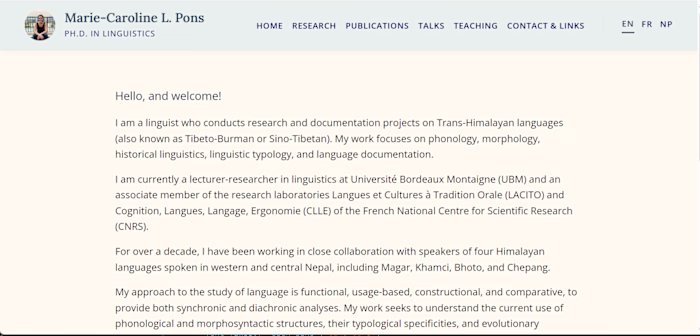 Academic Portfolio Website
A clean, minimalist,