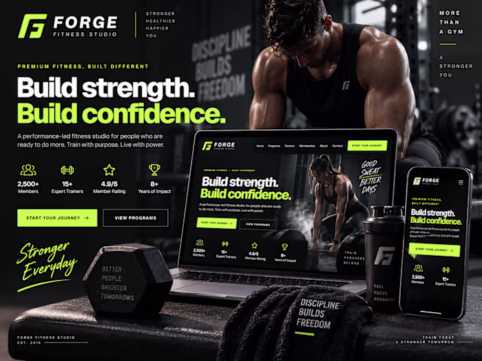 Forge Fitness Studio — Premium