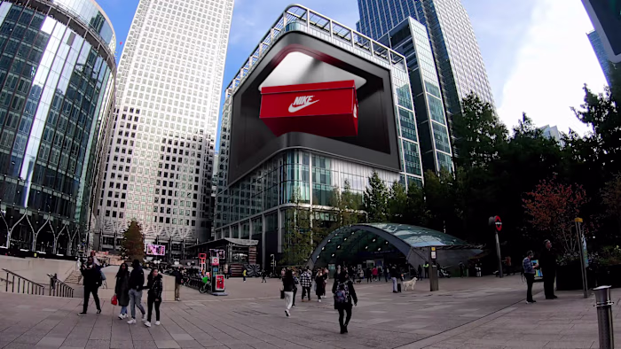 Nike FOOH | Camera-Tracked CGI Billboard Animation