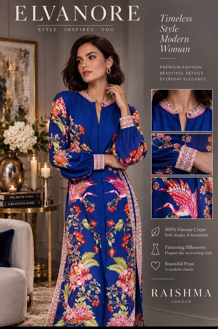 Premium fashion product storytelling created