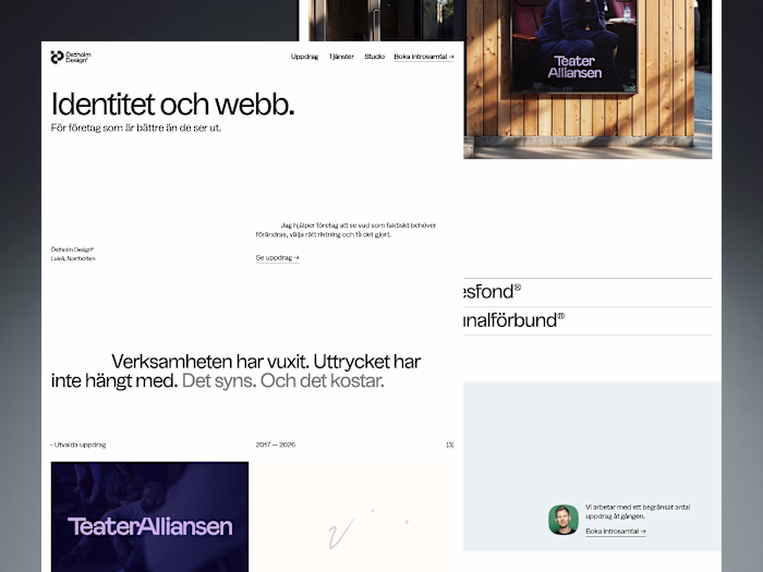 Östholm Design - design studio site