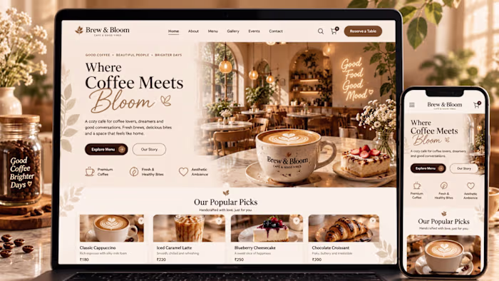 Brew & Bloom – Modern