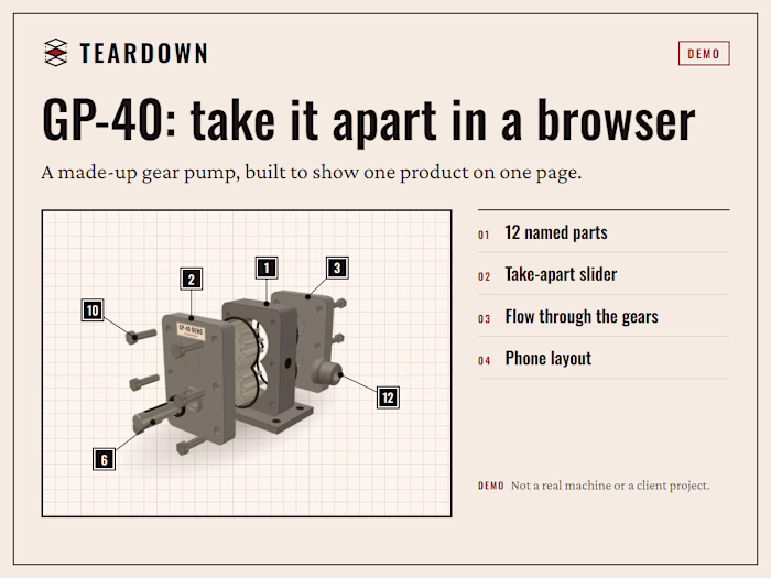 GP-40: a gear pump you can take apart in a browser