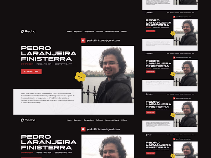 Researcher & Musician Website Design