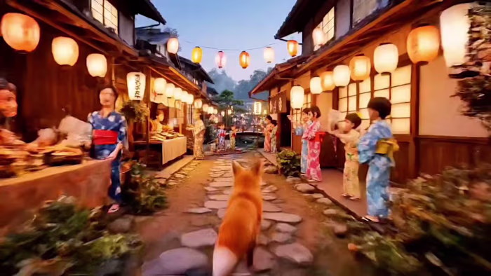 Fox at Japanese festival